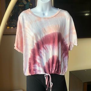 American Eagle tie dye crop
